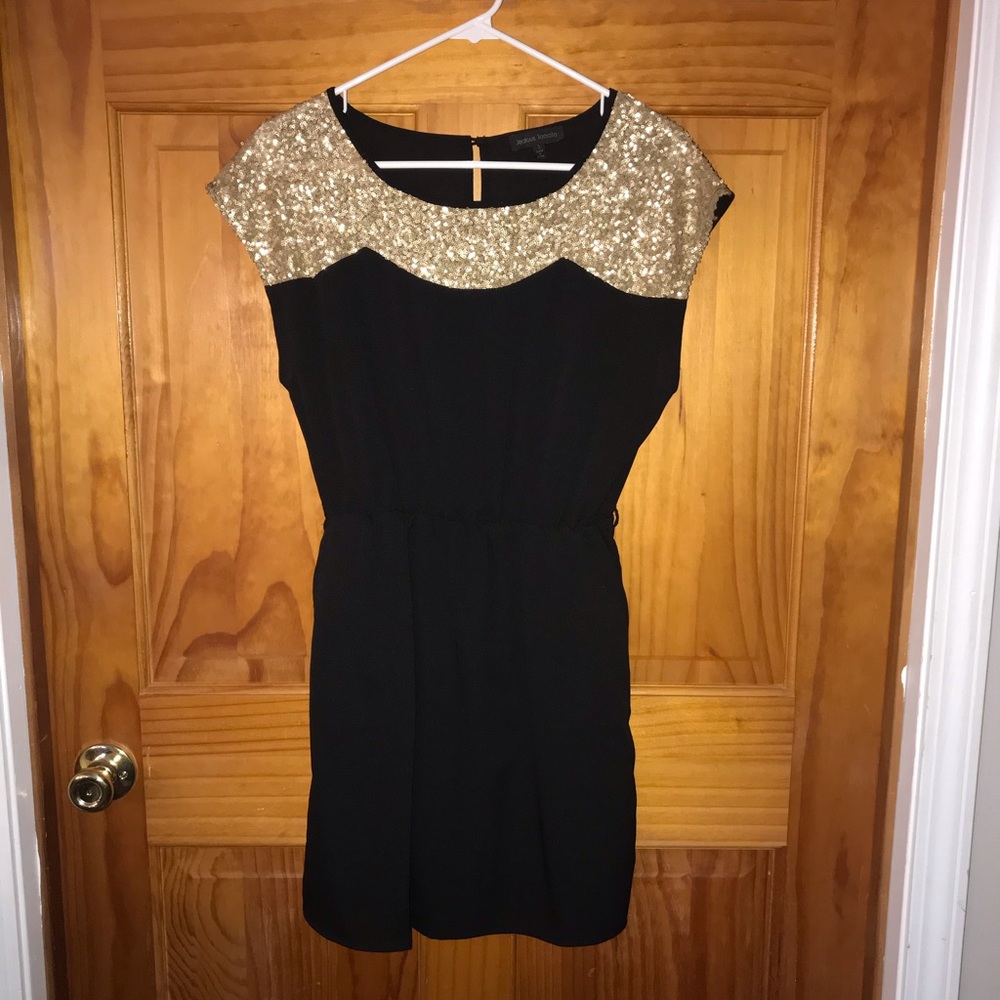 Jealous Tomato Black Sequin Dress